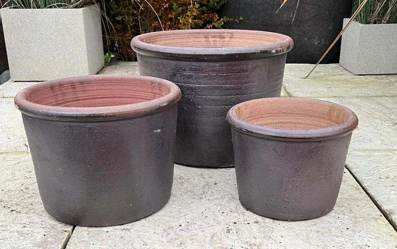 Salt Glazed Rimmed Cylinder Short Set