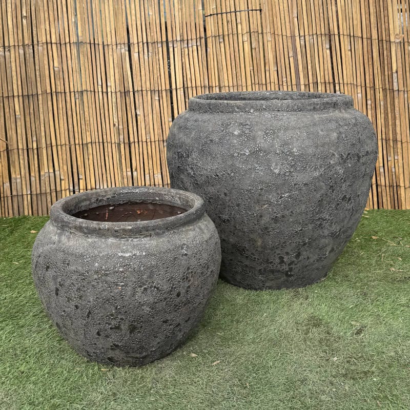 Atlantis Black Small Egyptian Vase