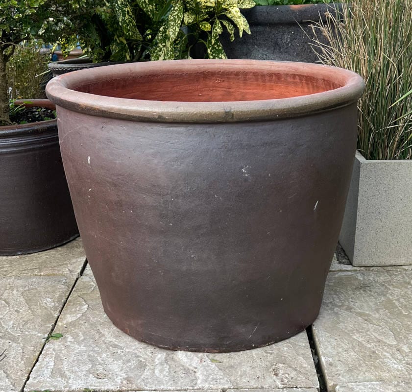 Salt Glazed Rimmed Cylinder Large Second