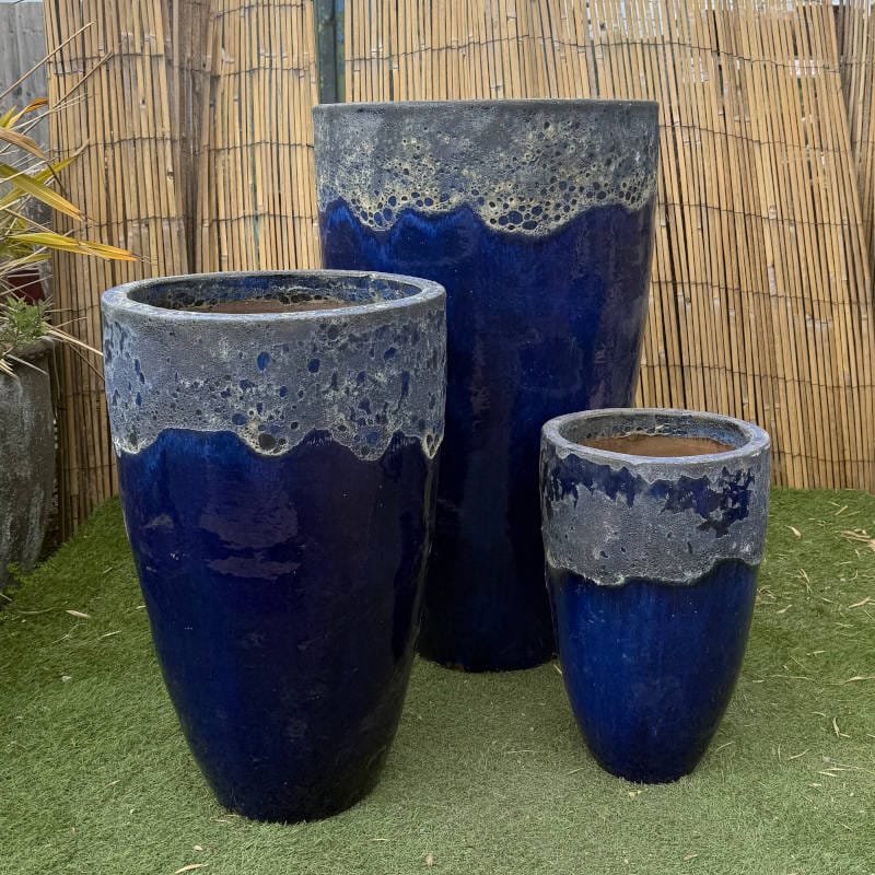 Atlantis Blue 2 Tone Tall Cylinder