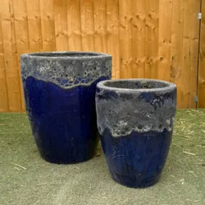 Atlantis Blue 2 Tone Tapered Cylinder Medium and Small