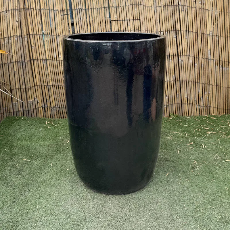 Glazed Dark Grey Giant Cylinder - Image 3