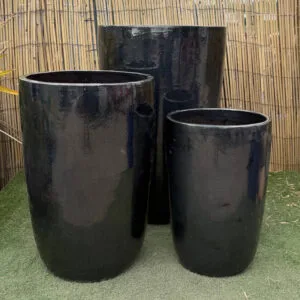 Glazed Dark Grey Giant Cylinder