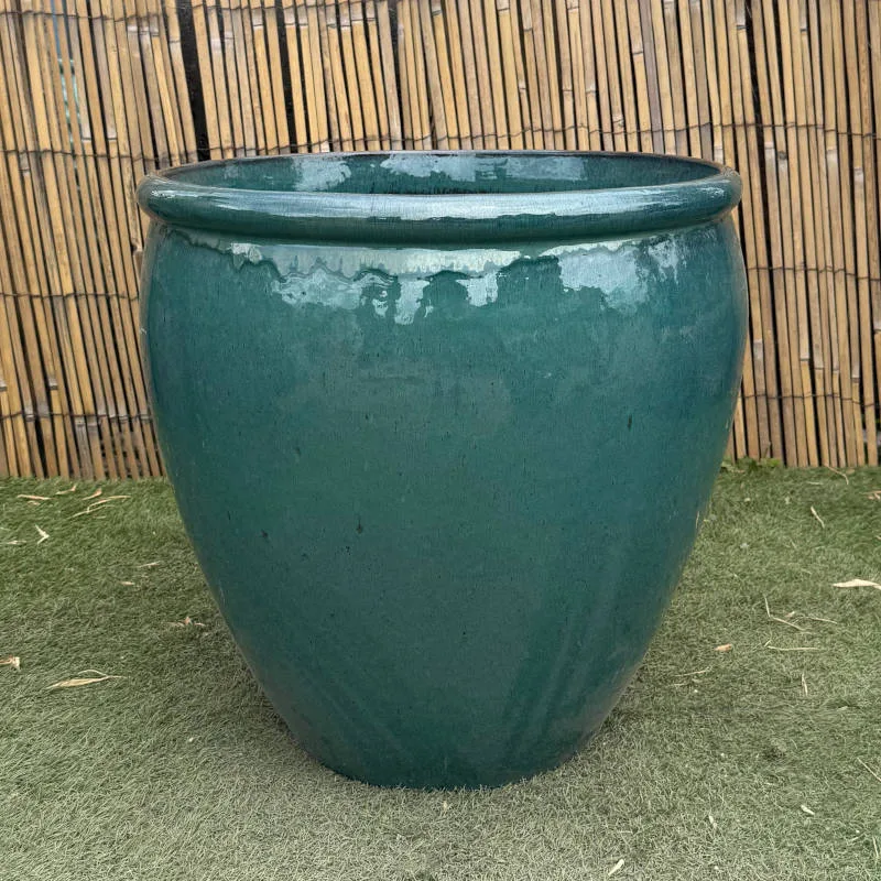 Glazed Green Rimmed Egg - Image 2