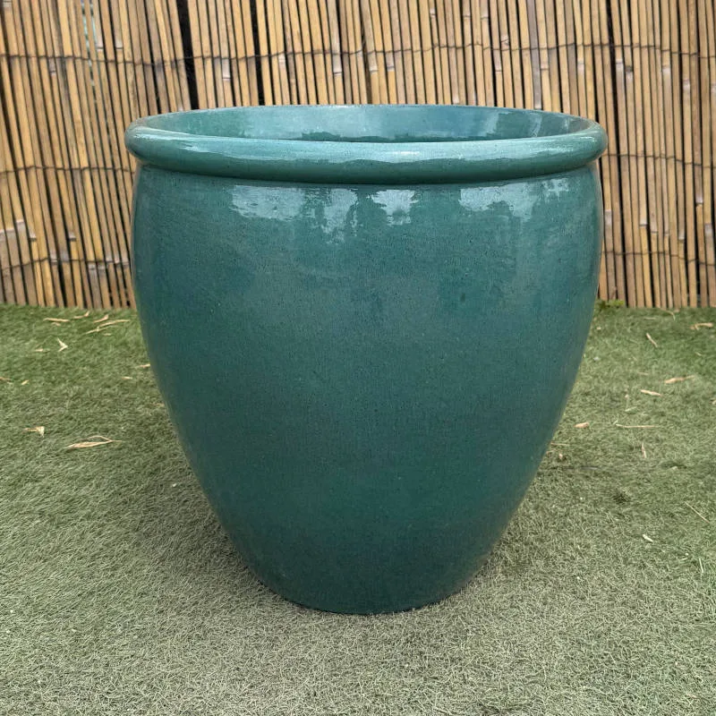 Glazed Green Rimmed Egg - Image 3