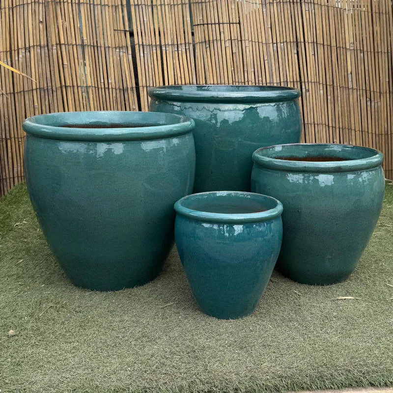 Glazed Green Rimmed Egg