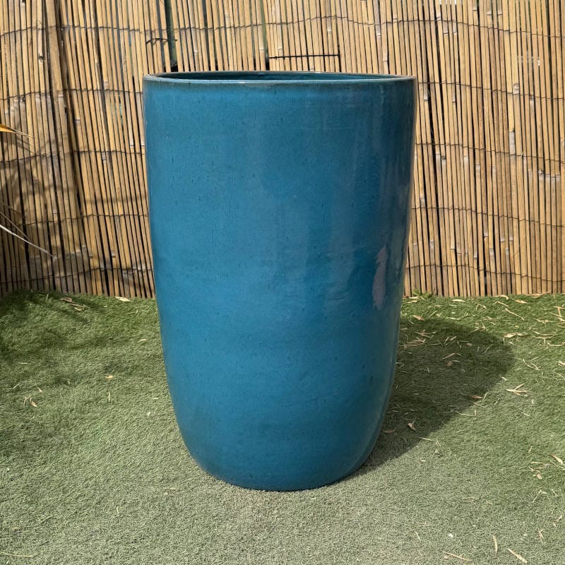 Glazed Turquoise Giant Cylinder - Image 3