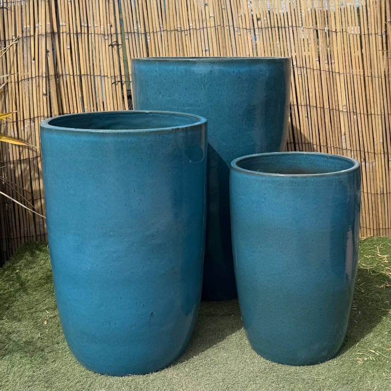 Glazed Turquoise Giant Cylinder