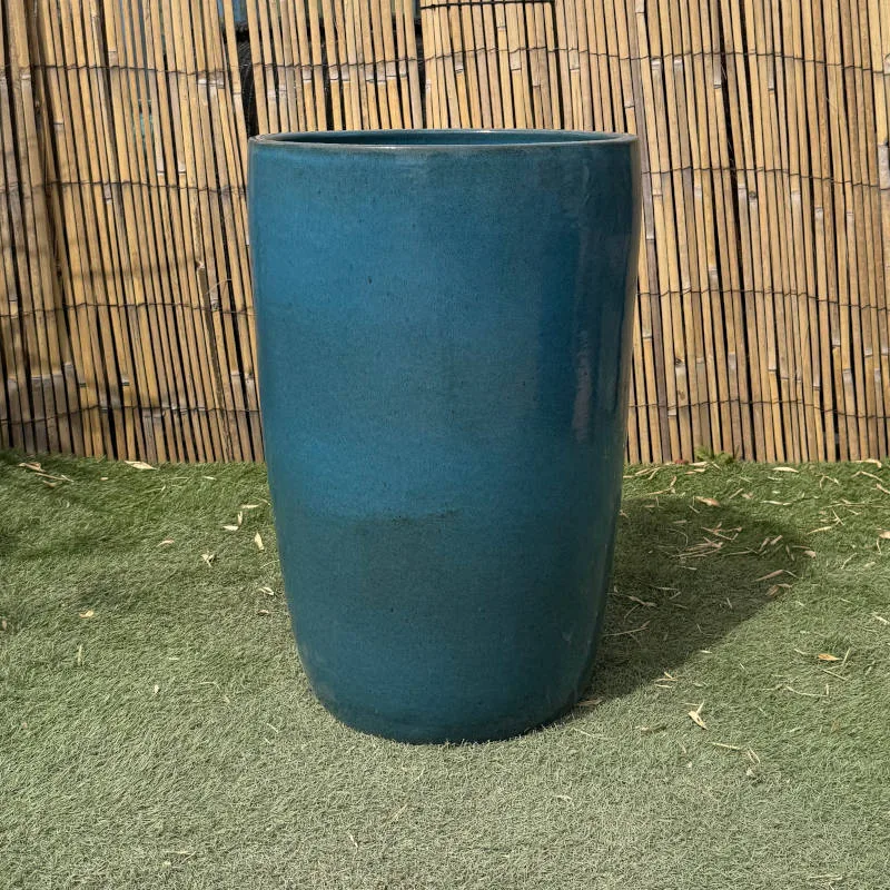 Glazed Turquoise Giant Cylinder - Image 4