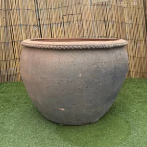 Old Stone Plain Round Wavy Rim Large Second