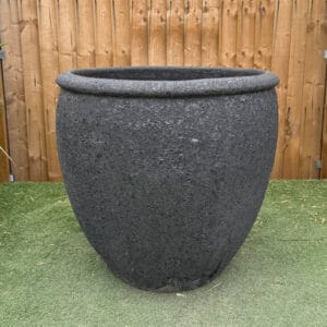 Atlantis Black Tall Rimmed Egg Pot Large Second