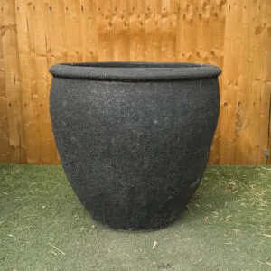 Atlantis Black Tall Rimmed Egg Pot Large Second