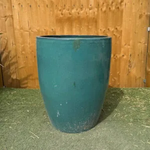 Glazed Teal Green Tall Cylinder Large Second