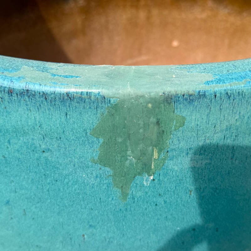 Glazed Teal Green Tall Cylinder Large Second - Image 2