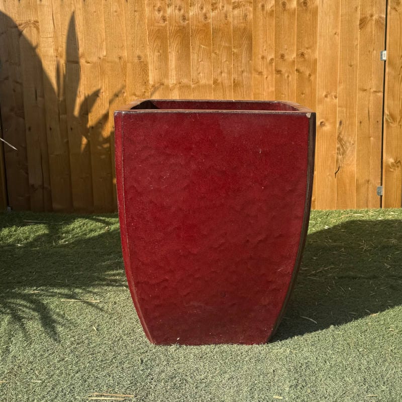 Glazed Ox Blood Red Curved Camilla Large Second