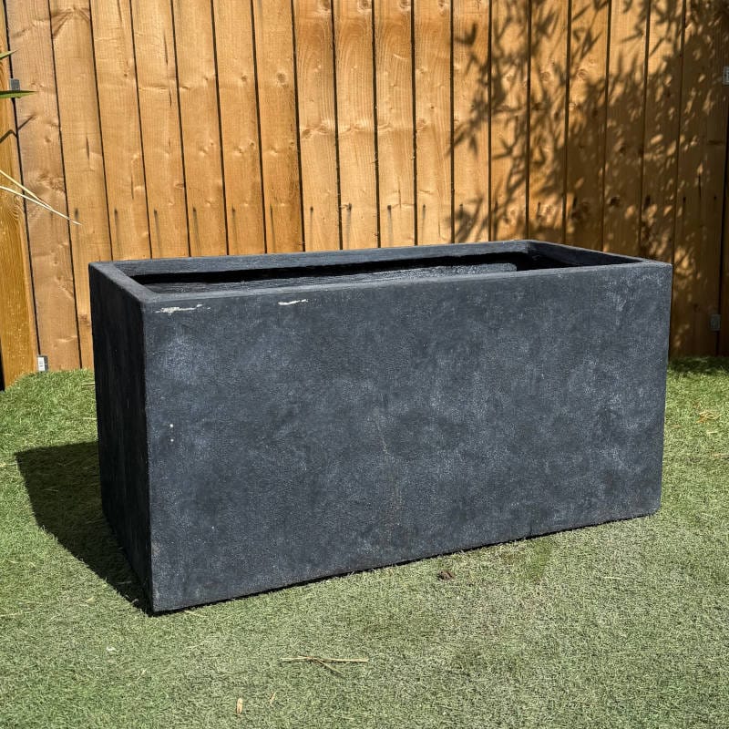 Fibre Clay Black Texas Trough Medium Second