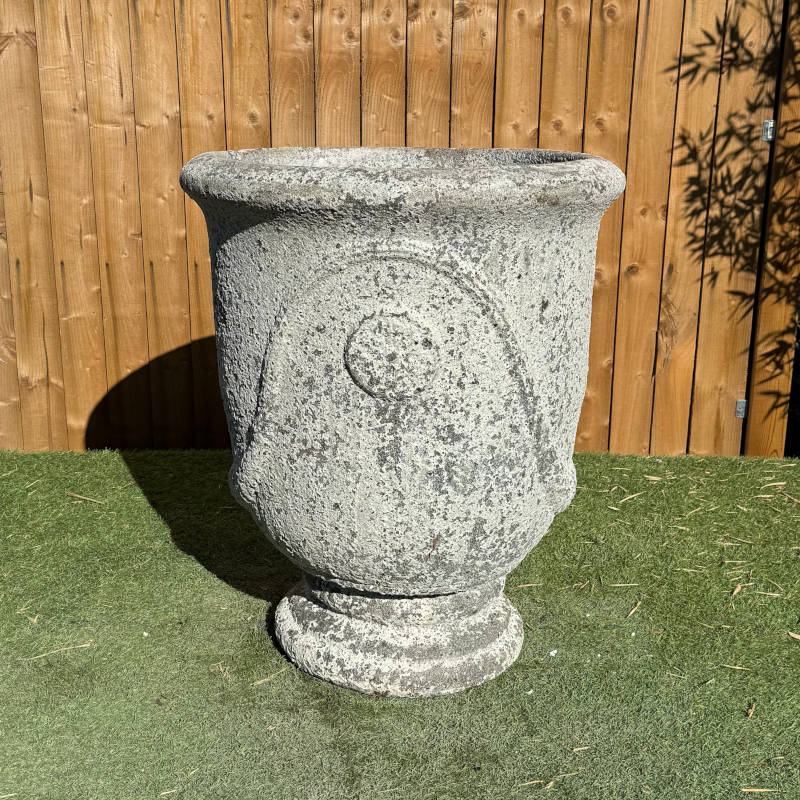 Atlantis White Pedestal Pot - Image 2