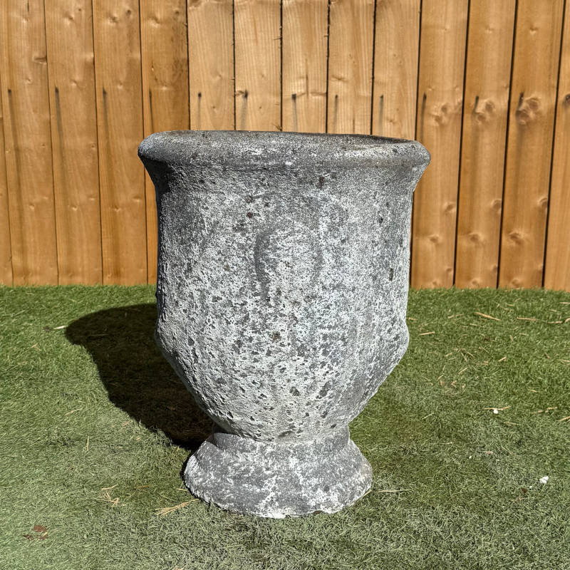 Atlantis White Pedestal Pot - Image 4